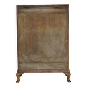 Art Deco governess wardrobe in burr walnut by Waring & Gillow