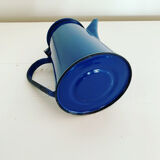 Vintage blue and black enamel coffee pot