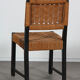 Suite 4 chaises vintage en bois, fabrication tchèque, 1950
