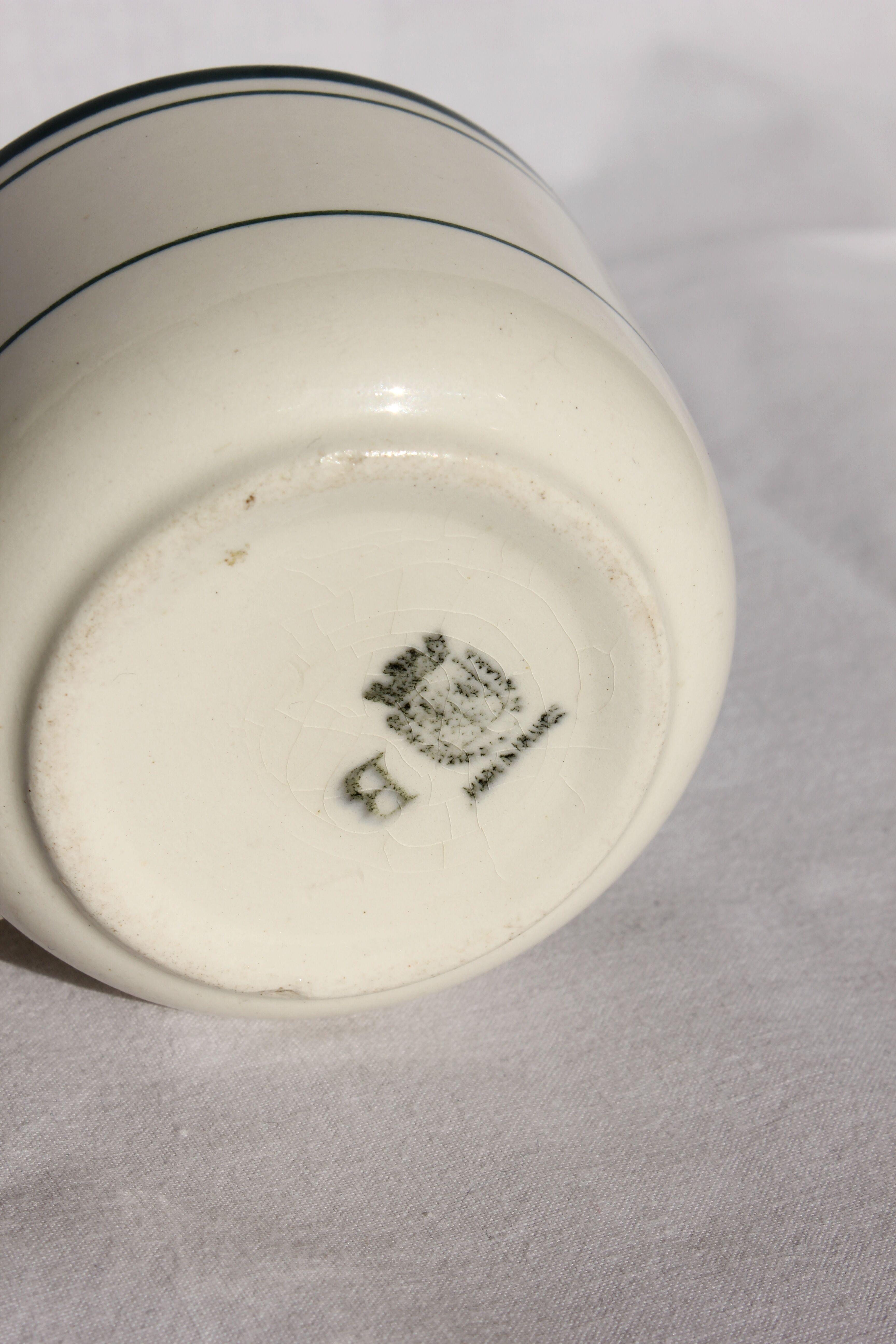 Saint Amand ironstone coffee cup