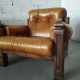 Brutalist Leather Lounge