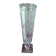 Large transparent crystal VASE 24% vintage, Lausitzer Glass, Germany, GDR