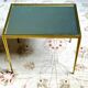 Vintage coffee table in brass and mirror – Deutsche Werkstätten, 1960s