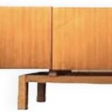 Vintage Scandinavian sideboard in blond teak
