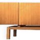 Vintage Scandinavian sideboard in blond teak