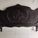 Rocaille Louis XV style headboard, black patina