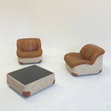 Caprice Armchairs and Coffee Table by Henning Korch for Swan