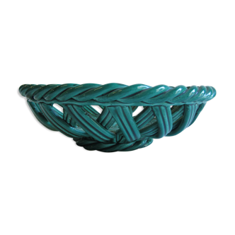 Green braided cup