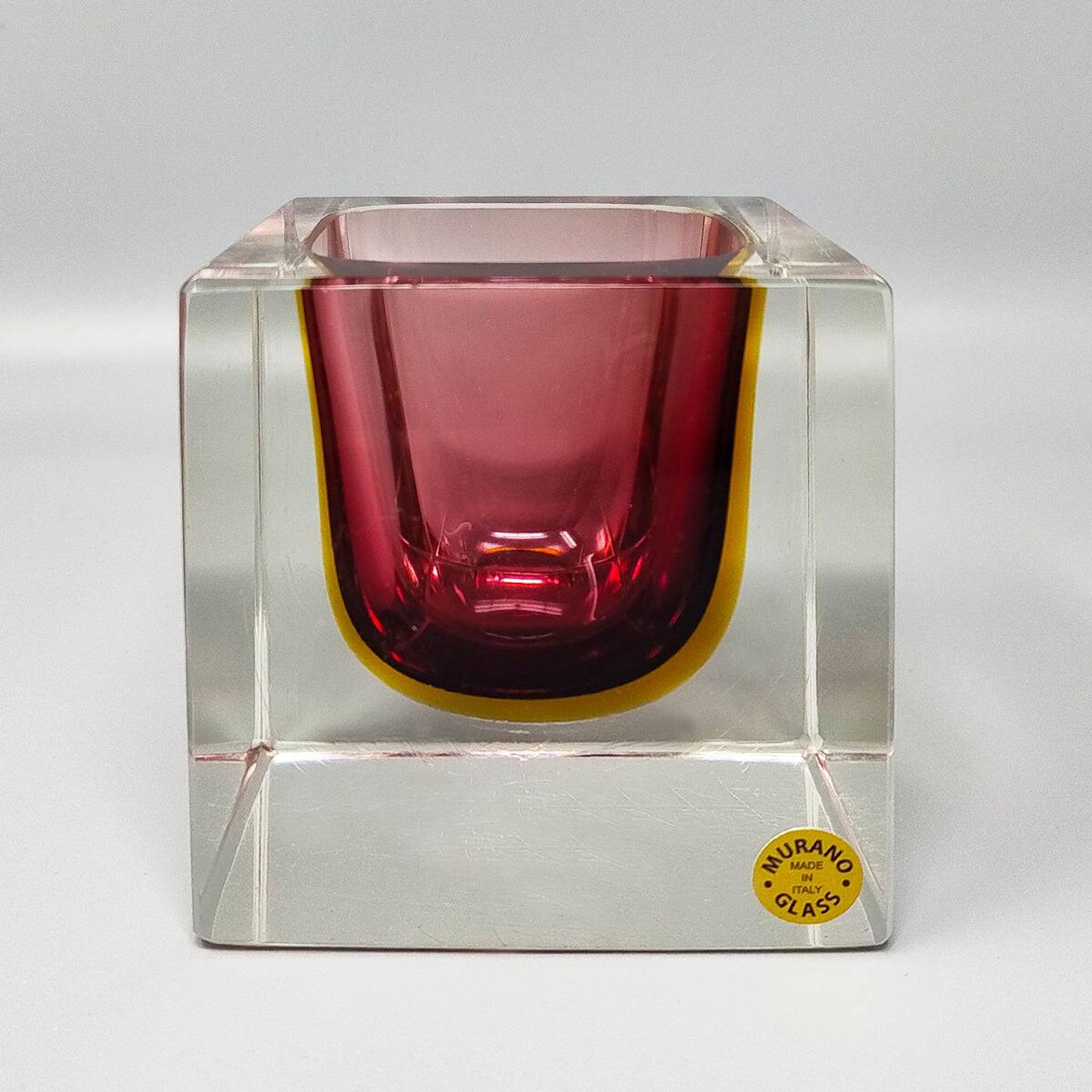 1960s Large Murano Pink Ashtray or Catch-All By Flavio Poli for Seguso