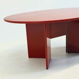 Antella dining table / console table by Kazuhide Takahama for Cassina in red