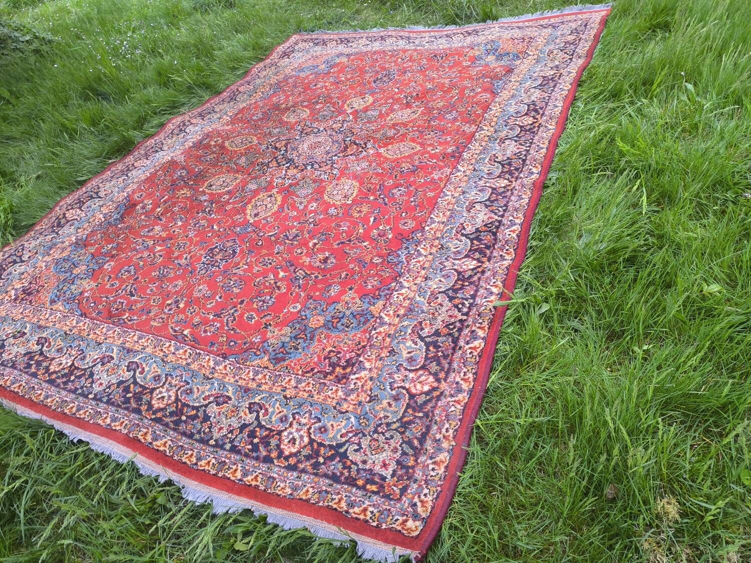 Persian rug 2m90x2m in wool from Lahore (Pakistan) 50s-60s