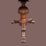 Drum table, 19th century mahogany pedestal table