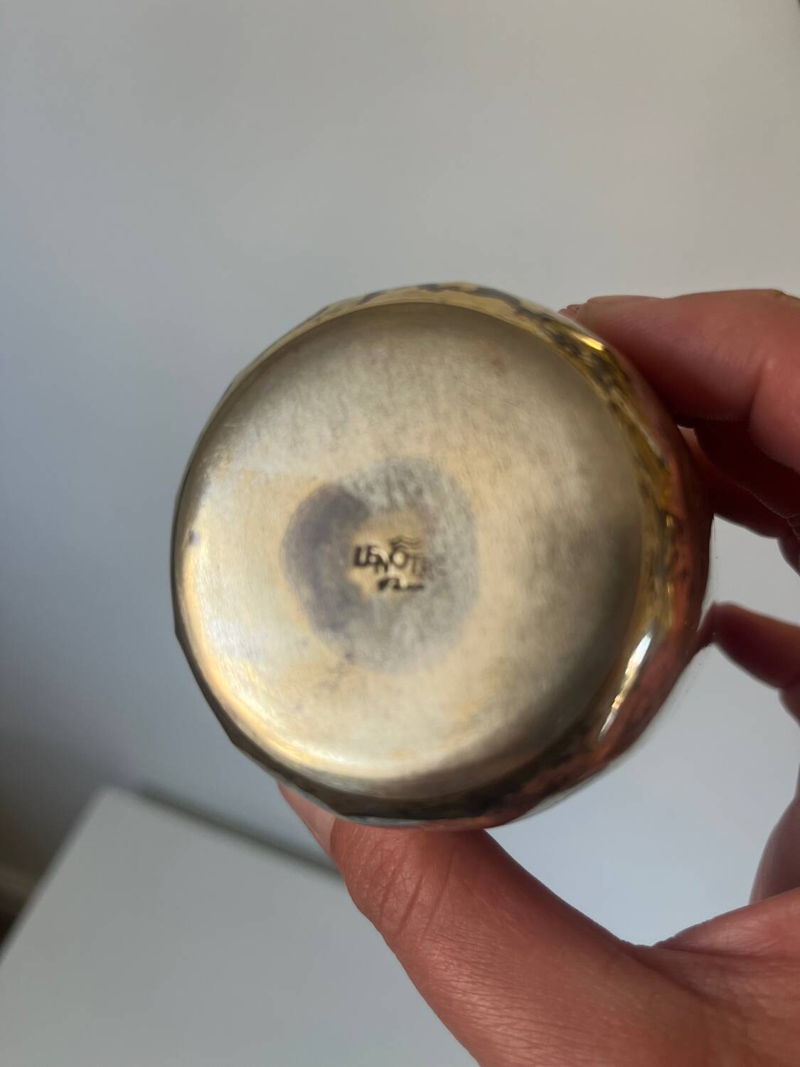 LeNôtre silver metal tumbler