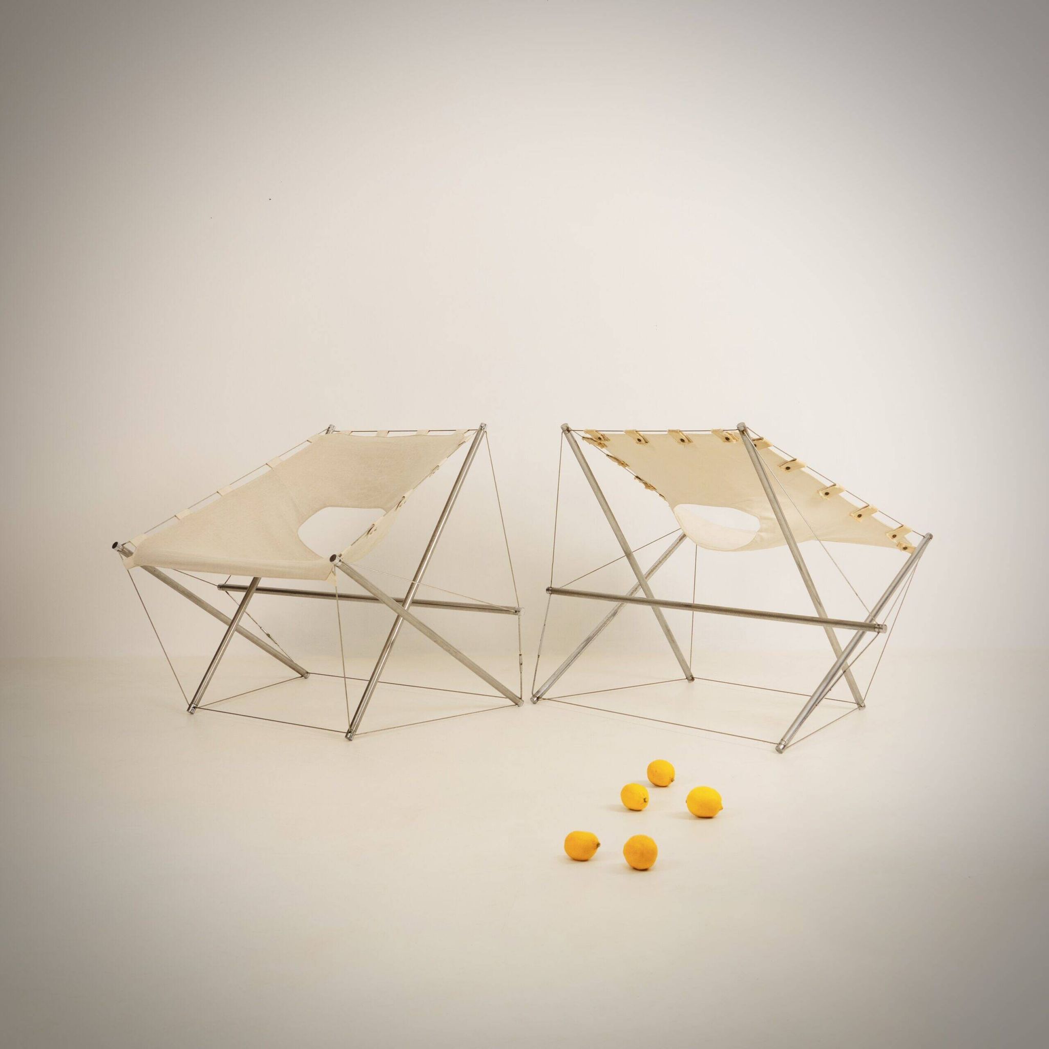 Jacques-Henri Varichon, rare pair of Galaxie armchairs, Steiner, 1969