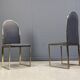 Vintage brass dining chairs by Belgochrom, 1970s