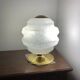 Vintage table lamp from Verrerie de Clichy, speckled glass and brass, years.