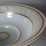 Centerpiece or opaline basin 19th century Greek decor, 33 cm. Very good condition. SBZ