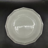 Hollow dish in Limoges porcelain - White and Silver