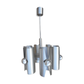 6-light aluminum chandelier