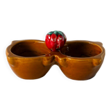 Salt & pepper slip, Tomato model, signed, 1970