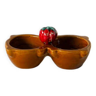 Salt & pepper slip, Tomato model, signed, 1970