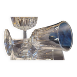 70's water glasses and wine glasses set