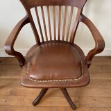 Early 20th century screw office chair