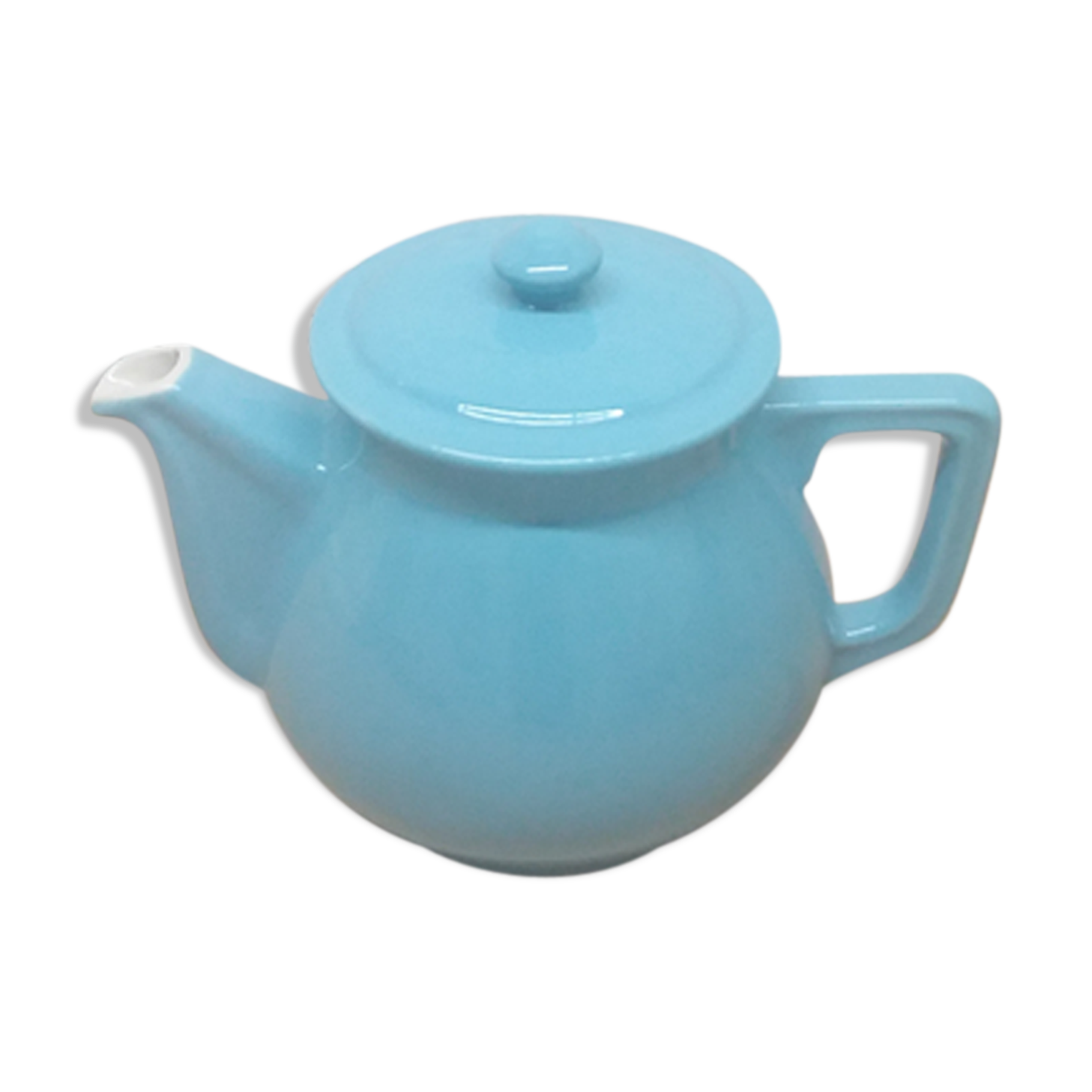 Turquoise blue teapot 50s