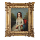 Portrait Of A Young Woman With A Book, Oil On Canvas, Italy, 19th Century