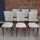Lot 6 chaises Mid-Century scandinaves années 50-60 pieds compas vintage