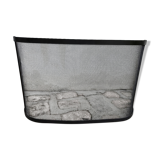 Curved chimney fire screen