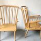 Pair of Baumann fan armchairs