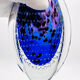 Murano Vase Sommerso Bullicante Cobalt Blue 1960s