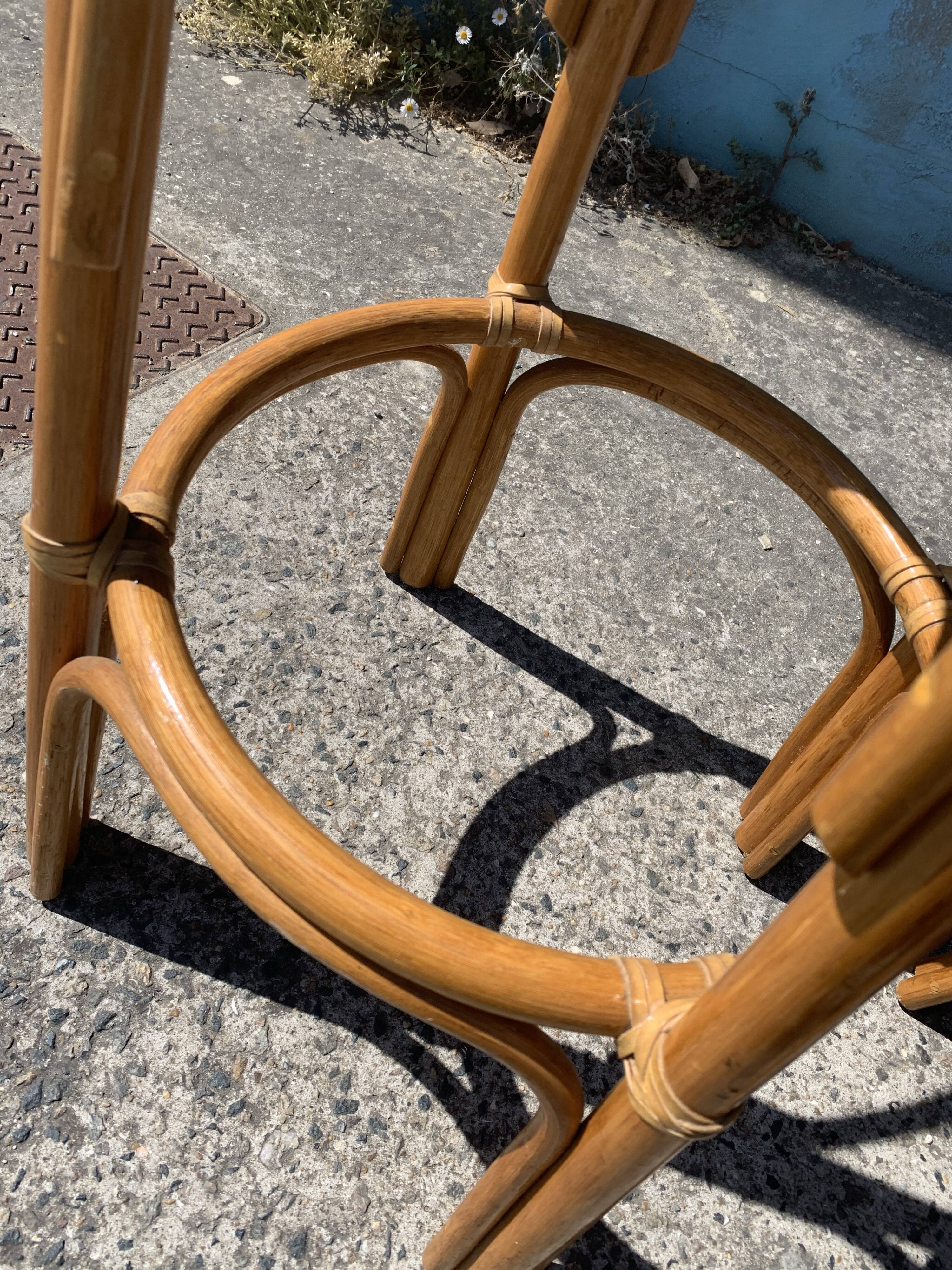 Rattan bar stools