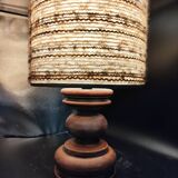 Seventies lamp 50 cm with original lampshade