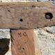 Very old oak carpenter's workbench - A charming piece of trade furniture.