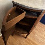 Louis XVI Style Half-Moon Chest of Drawers with Marquetry