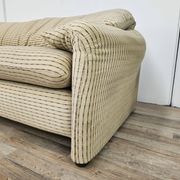 Three-seater Maralunga sofa by Vico Magistretti from the 1970s.
