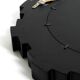Gigantic rare heavy Sunburst mirror wall clock from the 1970s | Ø 70 cm