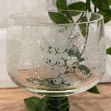 Set of 4 glasses of white wine from Alsace