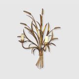 Pair of wall lamps sheaves of golden wheat