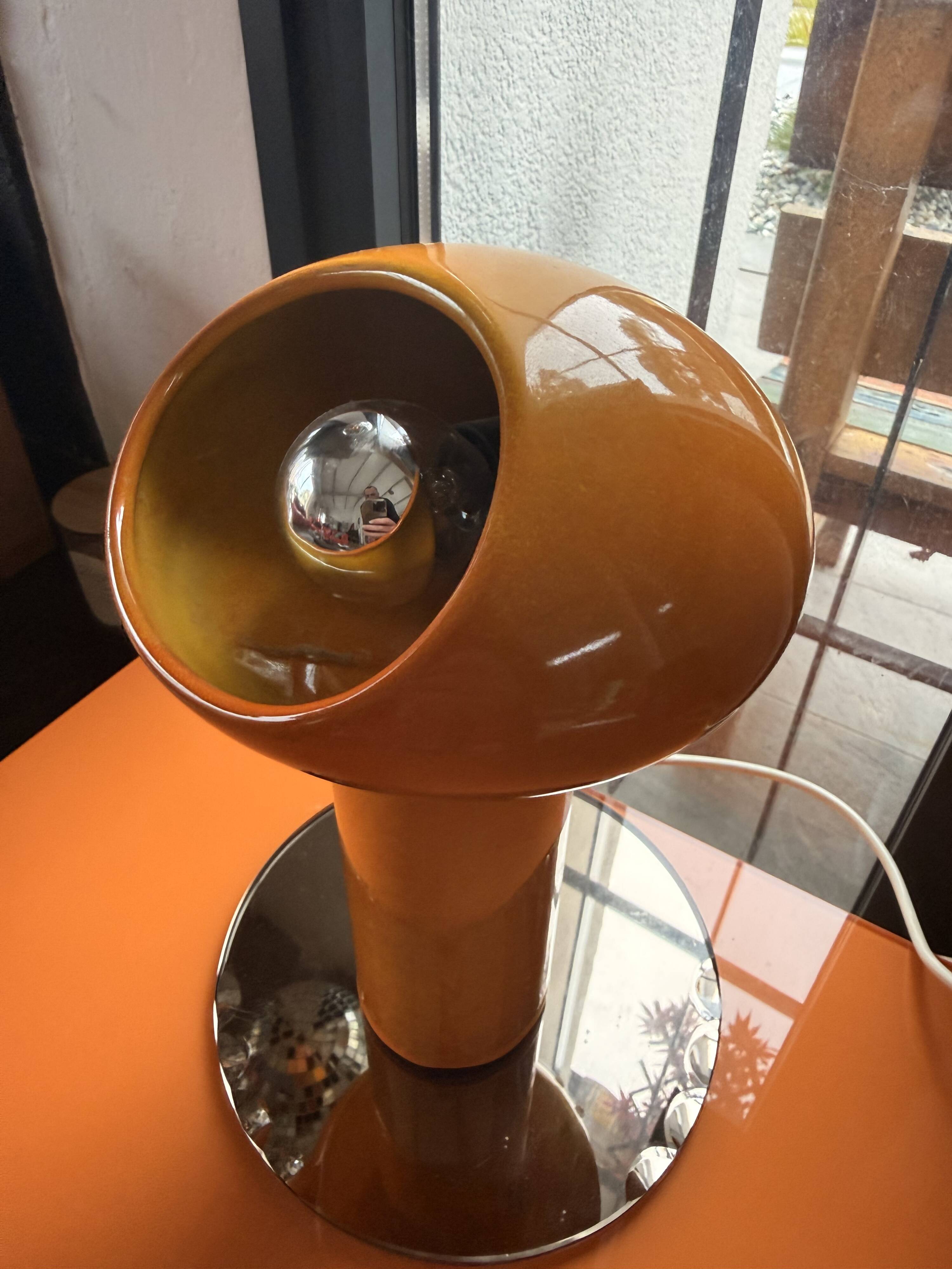 Vintage ceramic space-age lamp