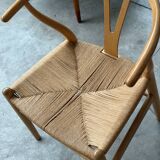 Set of 6 'CH24' wishbone dining chairs by Hans J Wegner for Carl Hansen, De