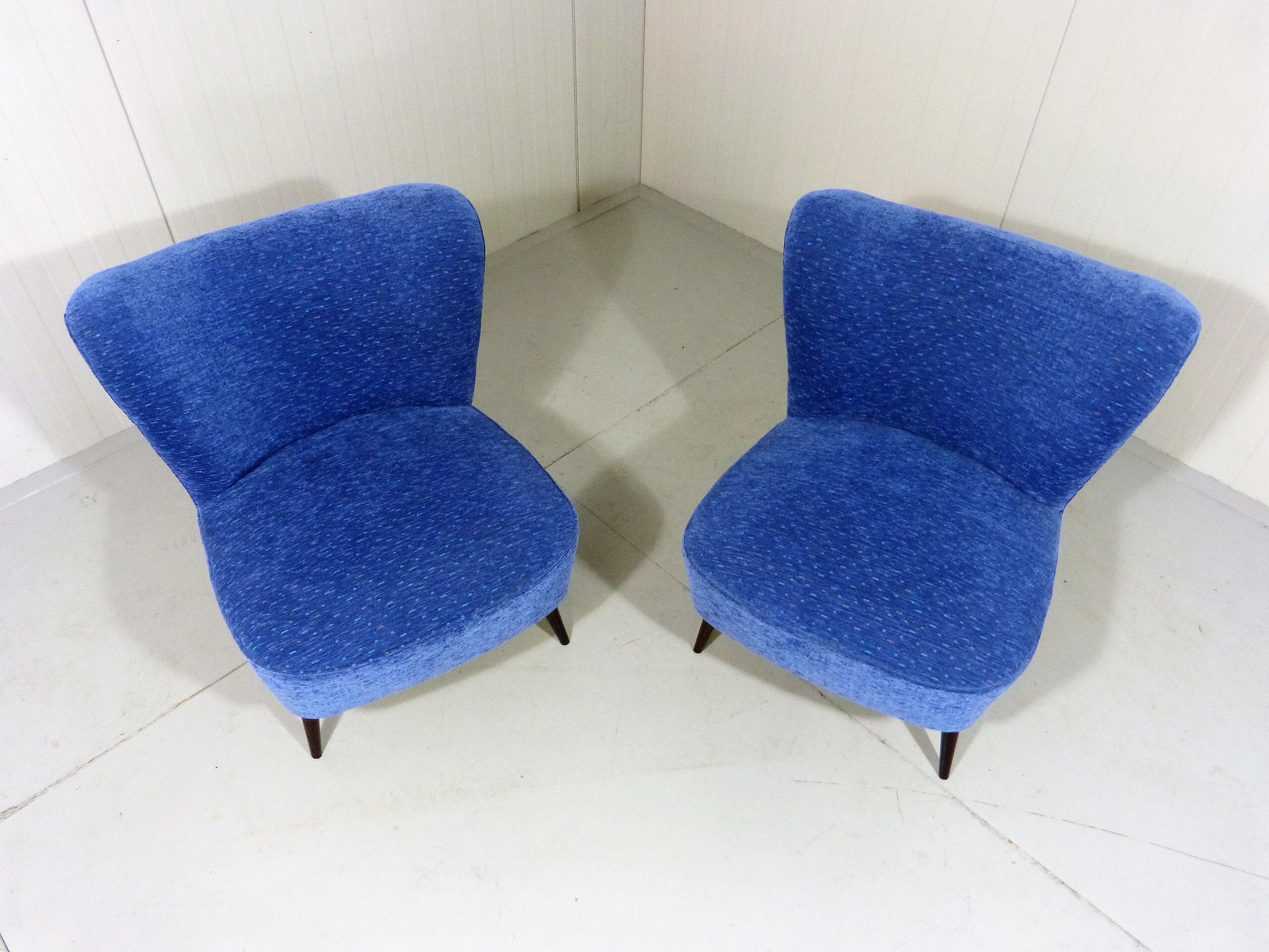 Set of 2 cocktail chairs, 1960's