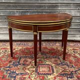 Half moon table in mahogany era Louis XVI XVIII th century