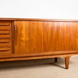 Rare - Grande enfilade danoise en teck par Arne Vodder editée par Vamo Sanderborg - 240cm - Années 60