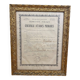 Education certificate frame