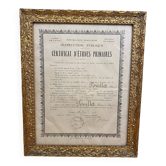 Education certificate frame