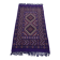 Hand-woven purple margoum rug in natural wool