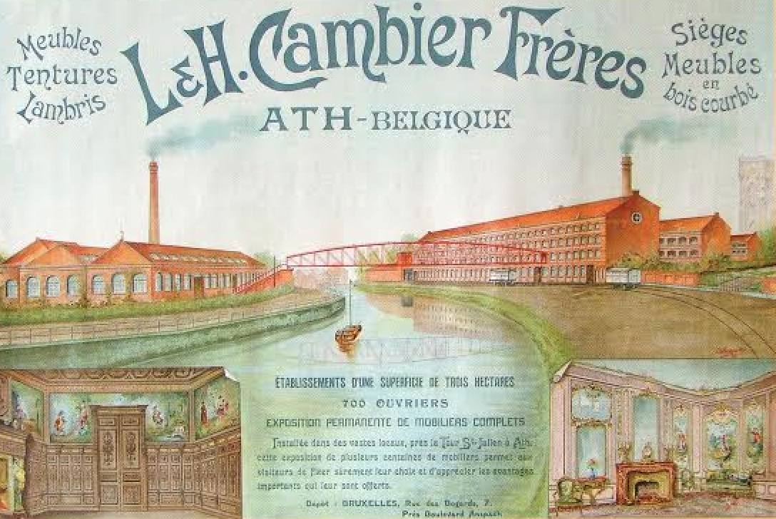 Lot of 4 bistro chairs Cambier